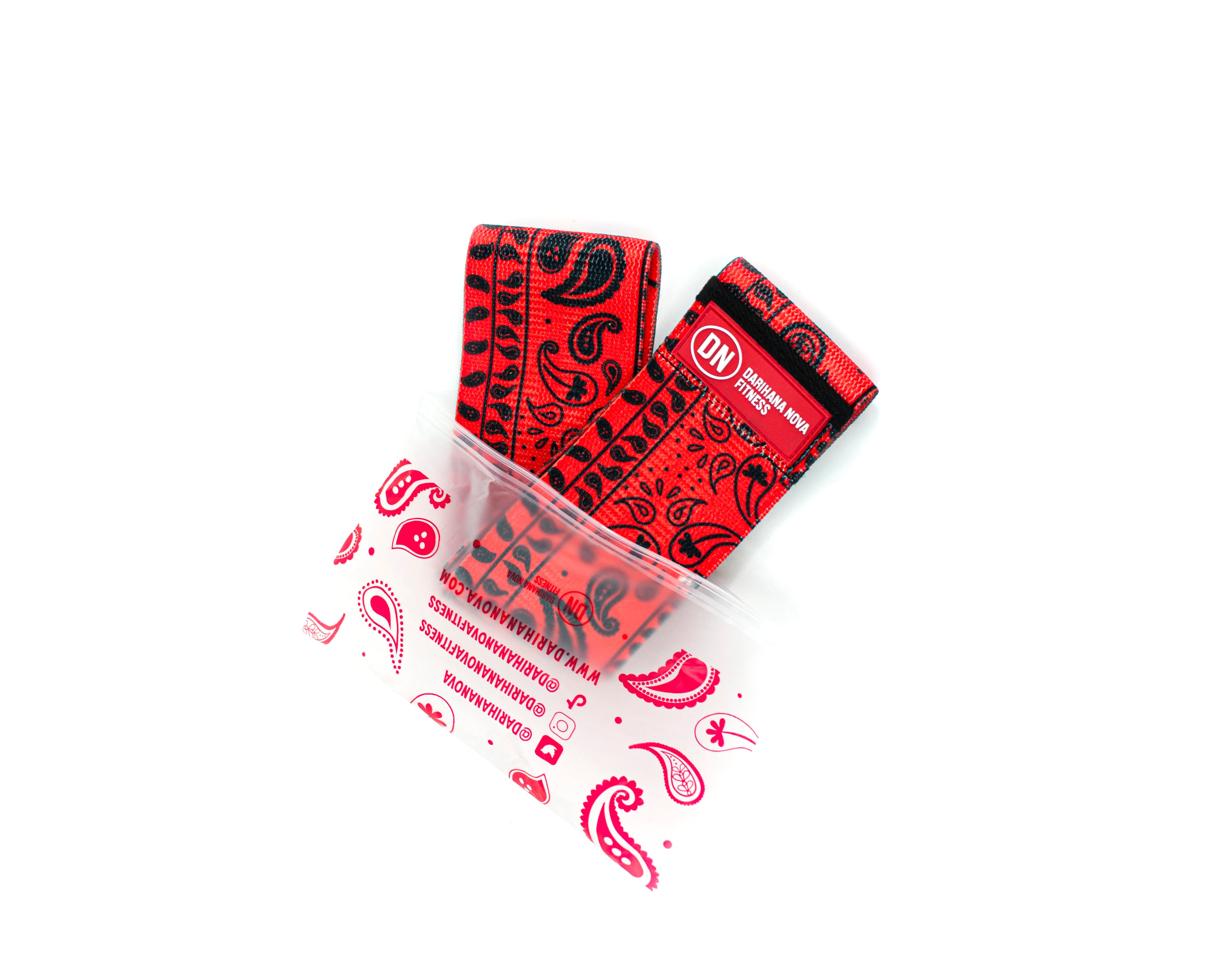 RED PAISLEY HEAVY RESISTANCE BOOTY BAND